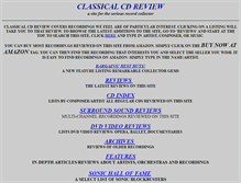 Tablet Screenshot of classicalcdreview.com